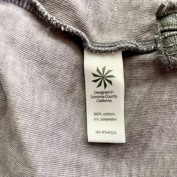 Athleta Eco Wash Size Zip Long Sleeve Thumbhole Sweatshirt Dress in Gray, Small - Picture 10 of 10